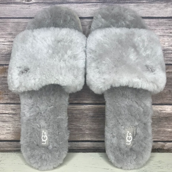 UGG Cozette Oyster Slide Sandals 1100892 Size 6 - Picture 9 of 10